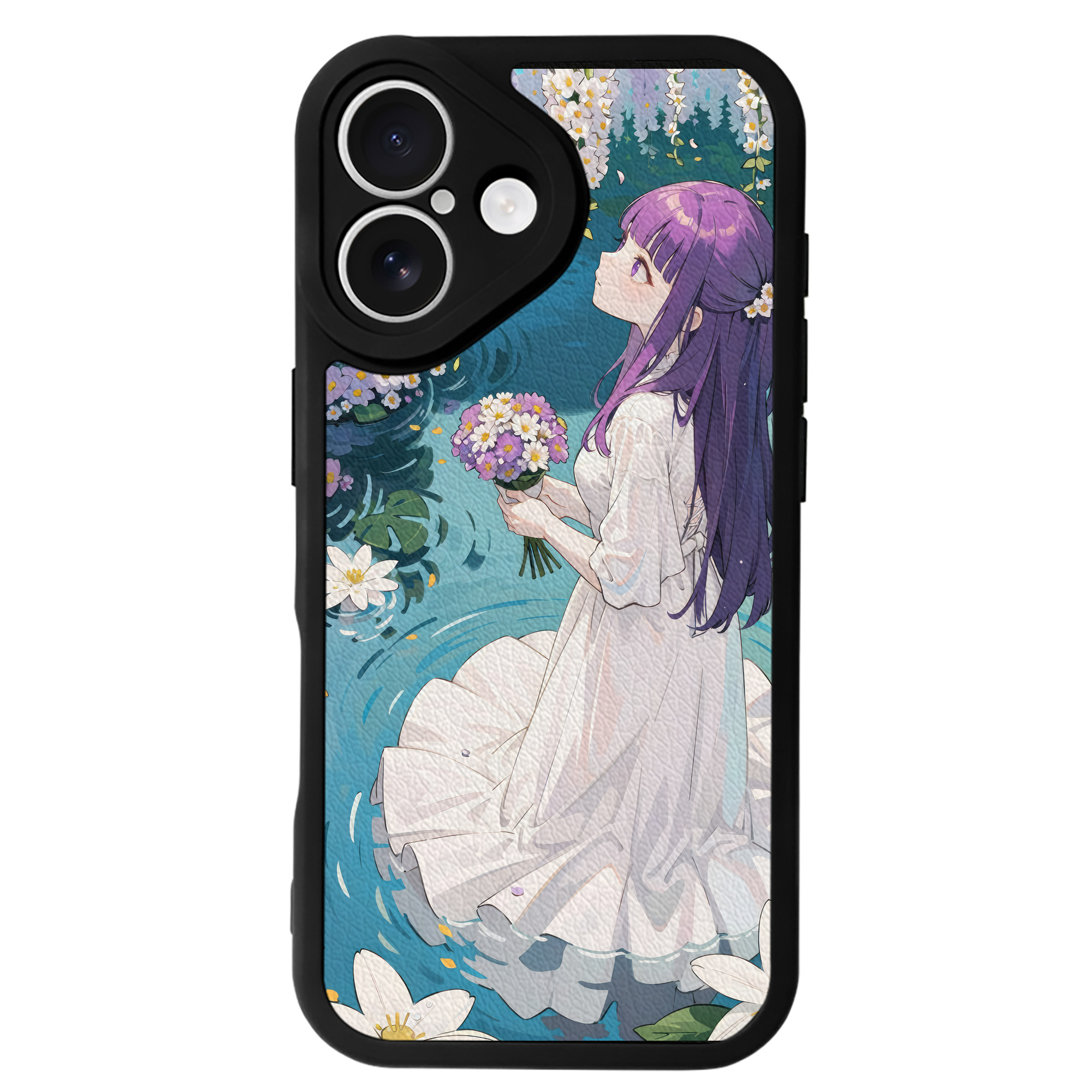 （画像用） 葬送のフリーレン Frieren 【iPhone 16シリーズ対応】シリコンスマホケース（レザー調） 材質：シリコン